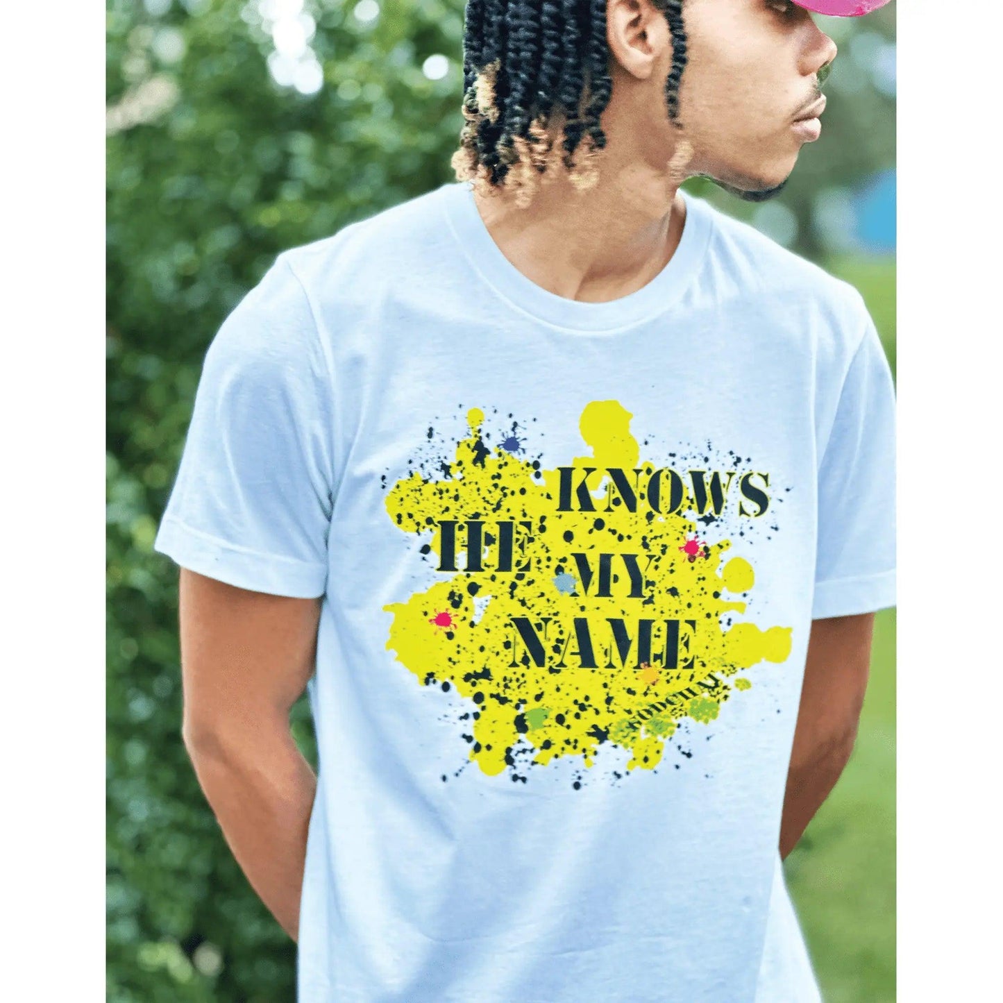 HE KNOWS MY NAME (WHITE/YELLOW) GODCHAT