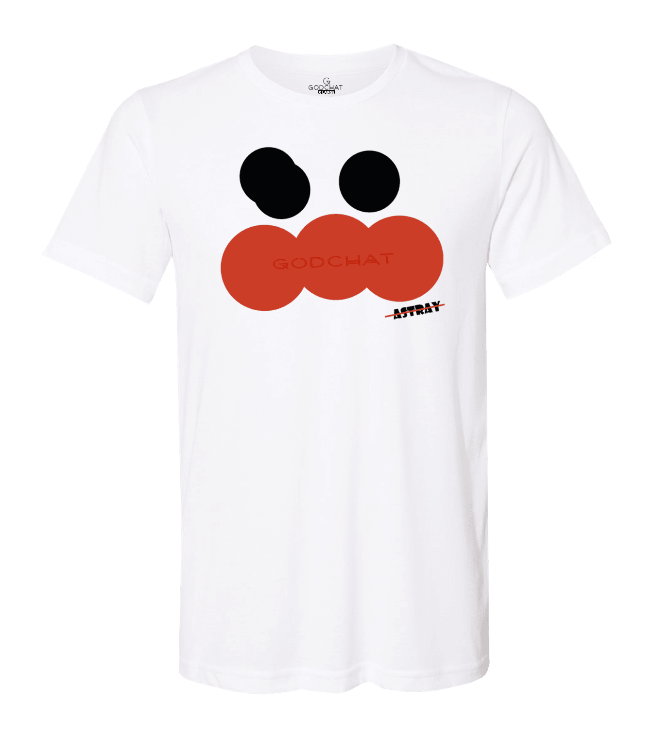 Front of NEVER LED ASTRAY short sleeved T-SHIRT