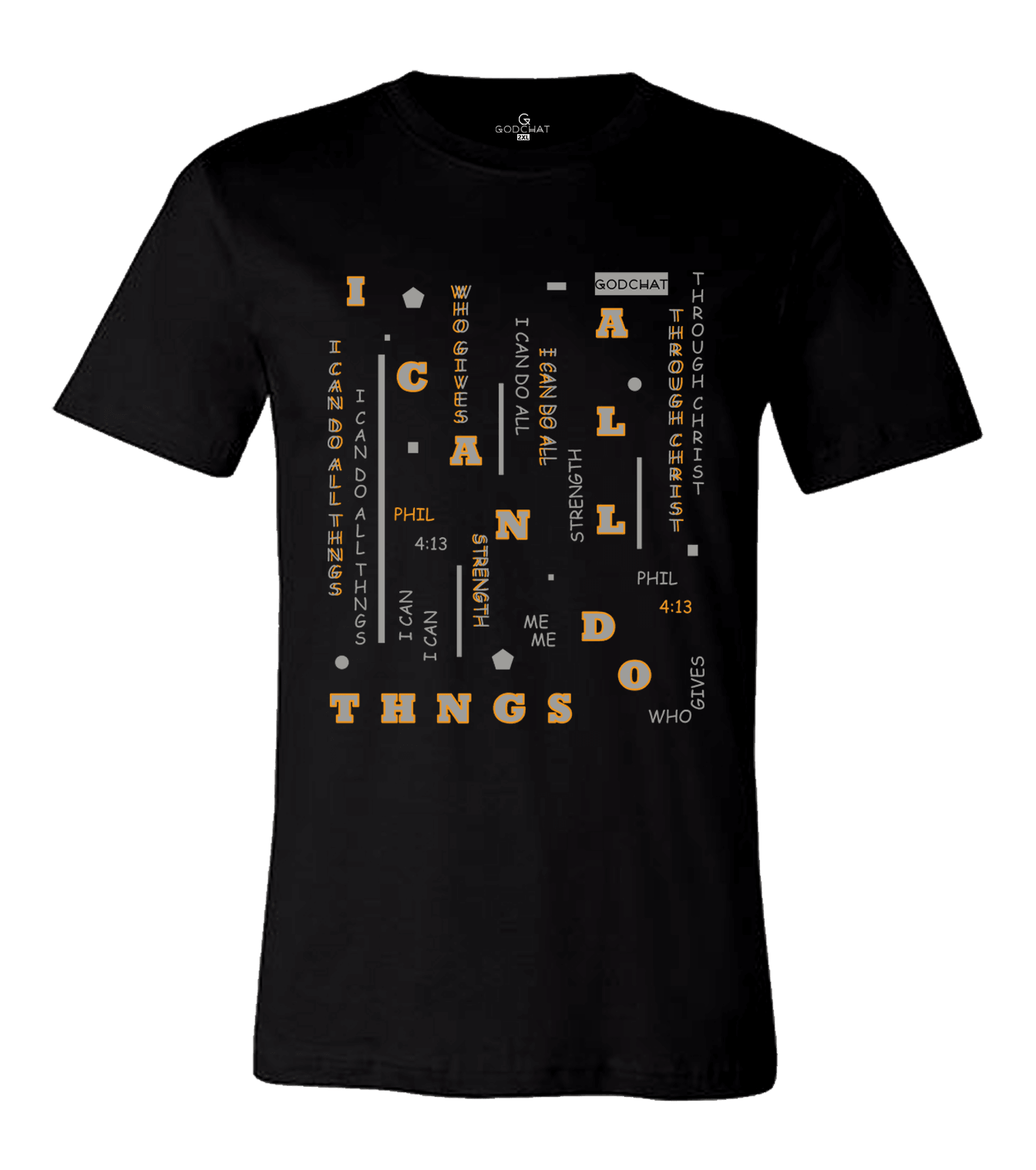 I Can Do All Thngs Matrix Tee (Neon Orange/Grey)