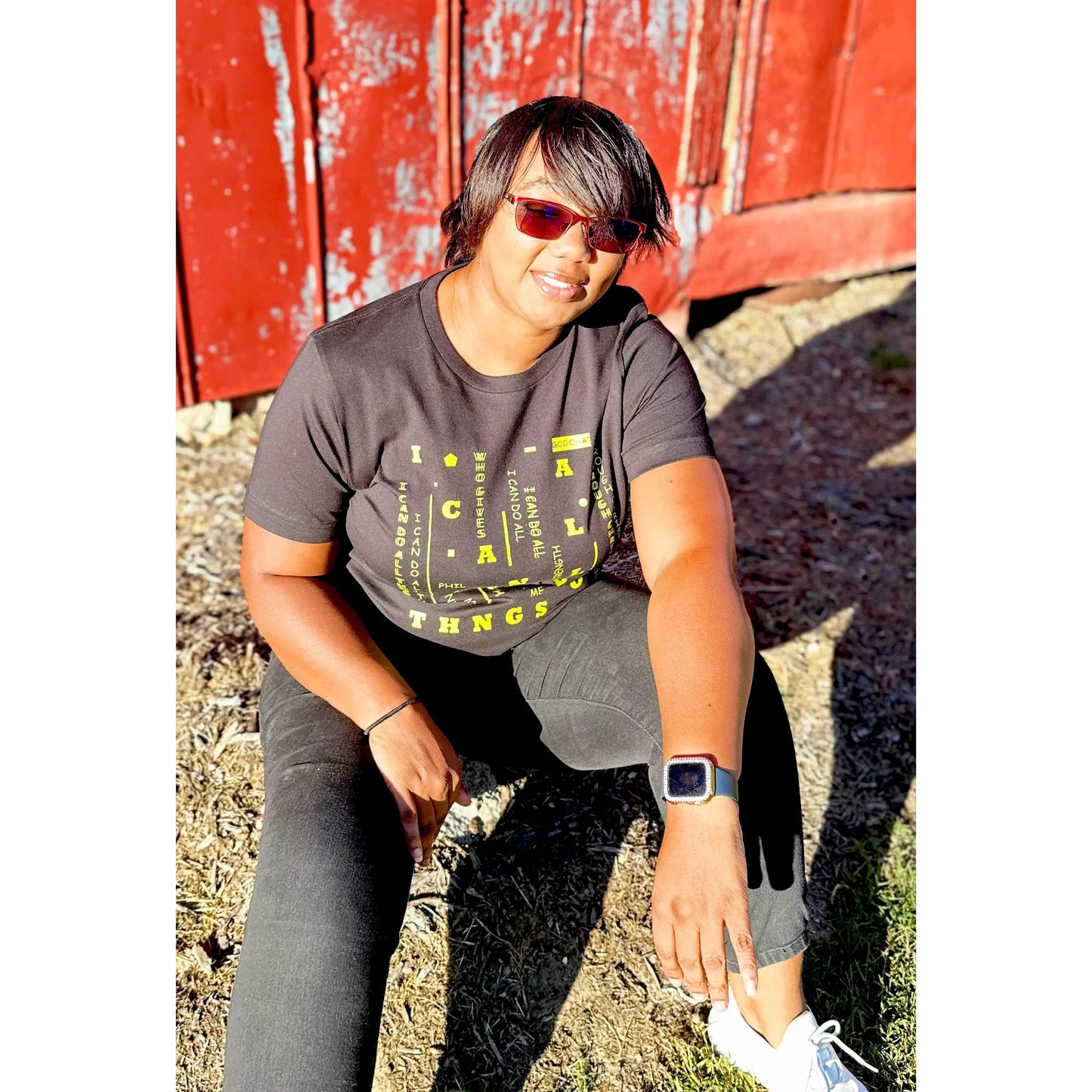 Empowered Faith Tee - Phil 4:13 GODCHAT