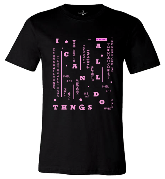 I Can Do All Thngs (Pink/Black)