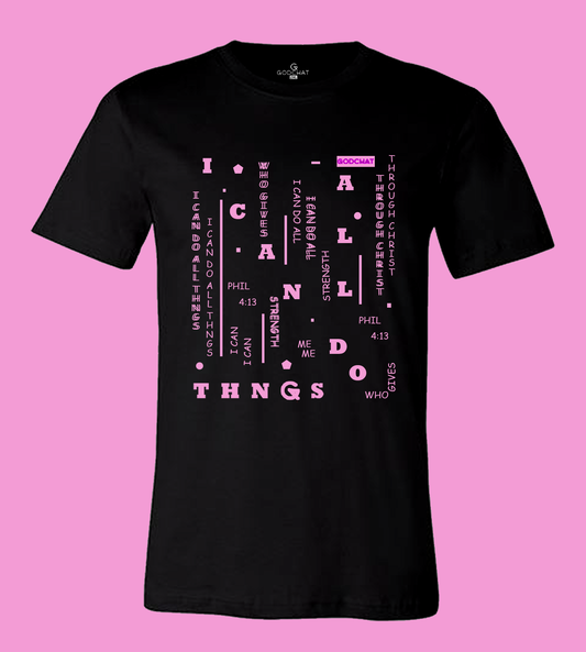 I Can Do All Thngs (Pink/Black)