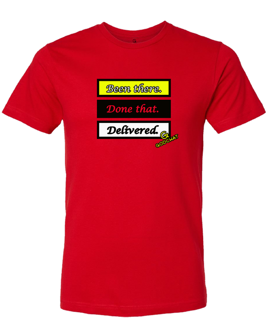 Been There. Done That. Delivered. (Canvas Red)