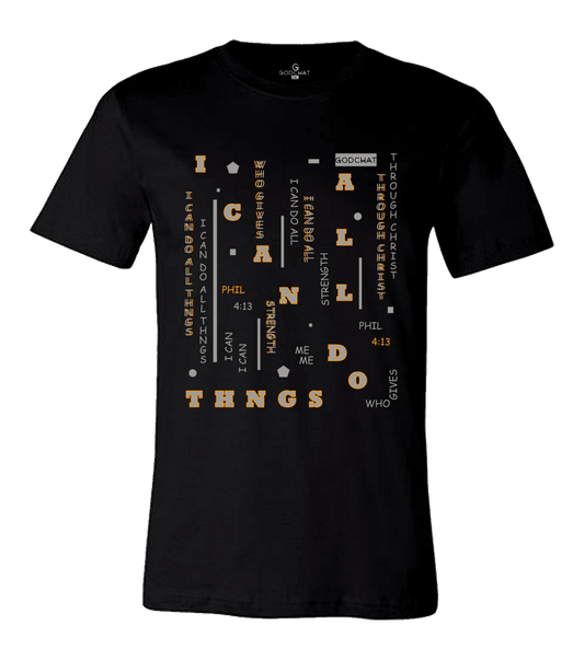 I Can Do All Thngs Matrix Tee (Neon Orange/Grey)